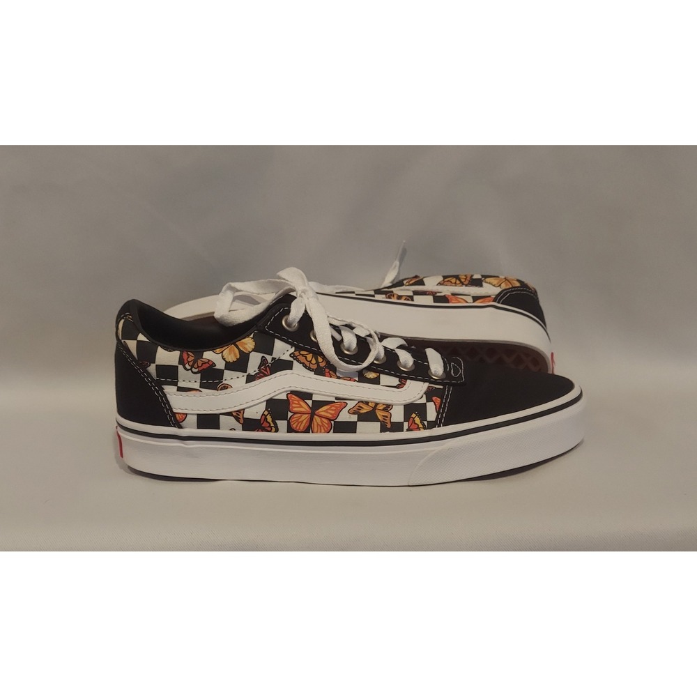 Vans Womens Ward Checkerboard Butterfly (Old Skool) Sneakers‎ Shoes Size 8.5